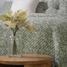 Load image into Gallery viewer, Maggie Green Floral Quilt
