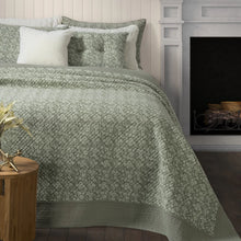 Load image into Gallery viewer, Maggie Green Floral Quilt
