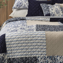 Load image into Gallery viewer, Navy Florals Quilt
