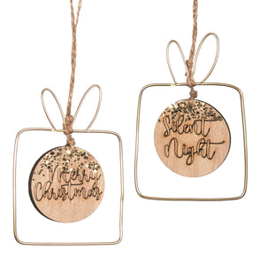 Framed Present Ornament
