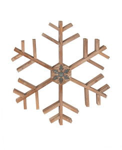 Wooden Snowflake Decor, Small