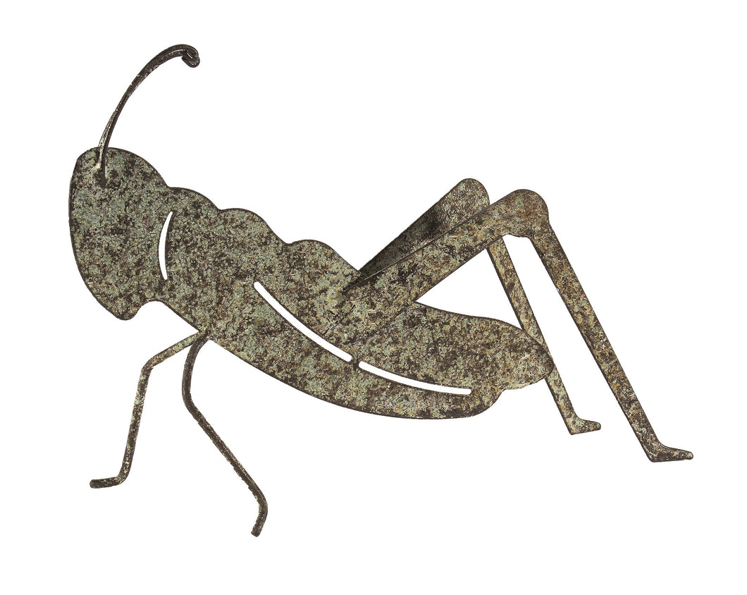 Patinated Garden Grasshopper