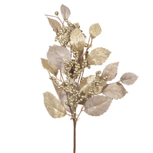 Load image into Gallery viewer, Gold Leaf &amp; Berry Spray
