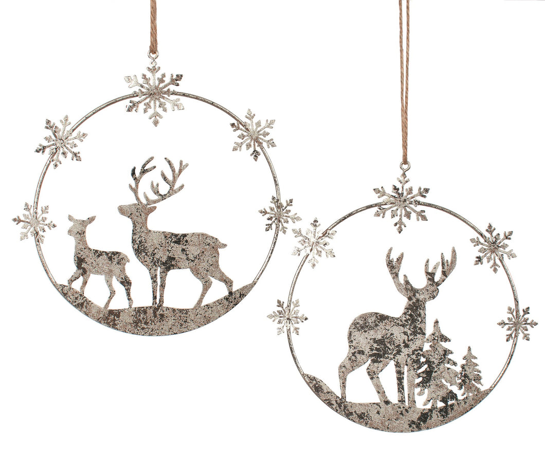 Deer Scene Ornament