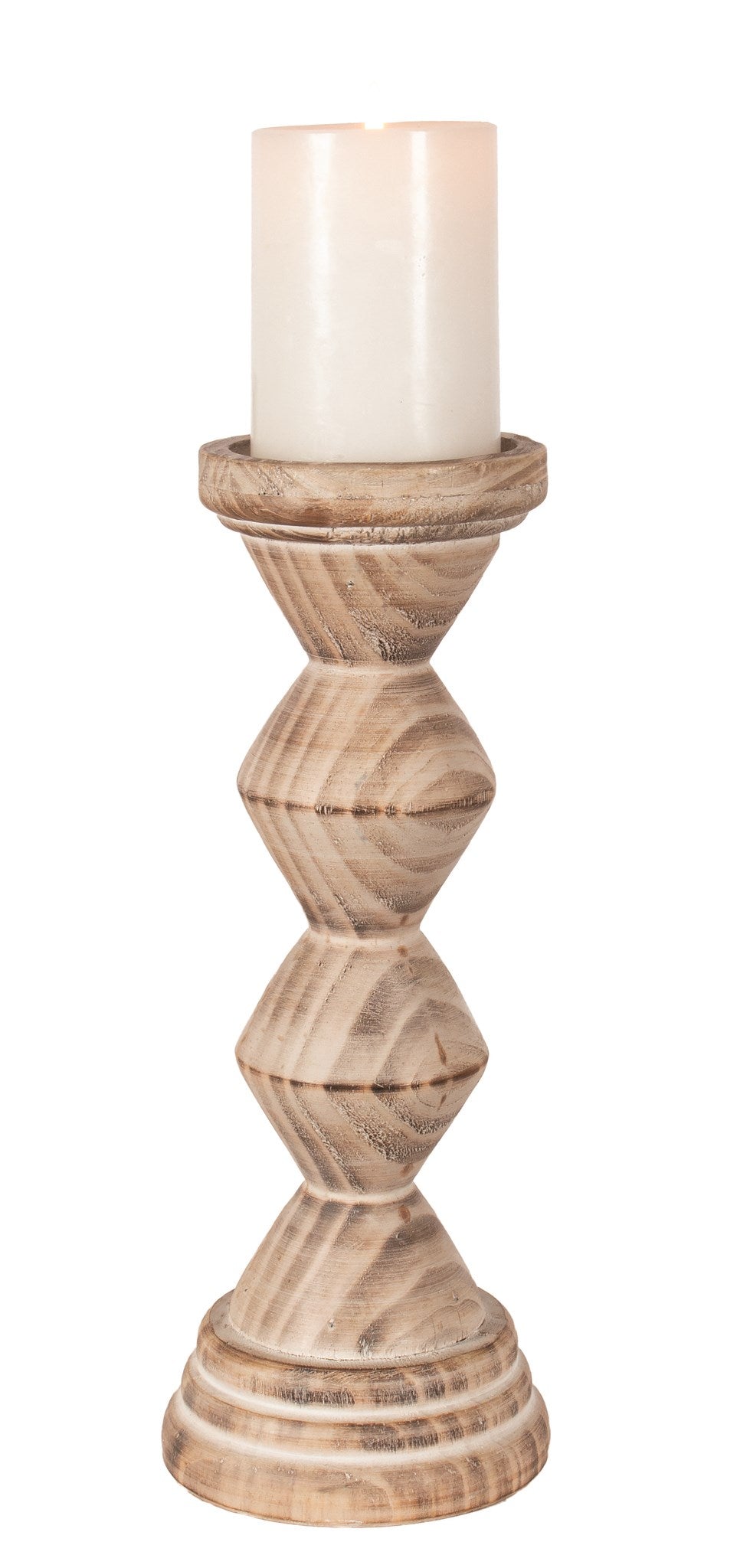 Geo Wood Pillar Holder
