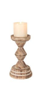 Geo Wooden Pillar Holder