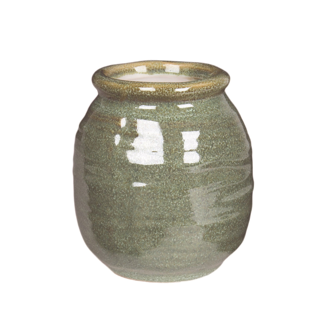 Earthy Green Bud Vase