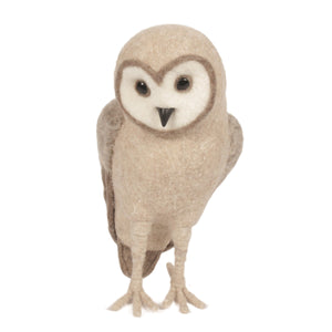 Ivory Wool Owl, Large