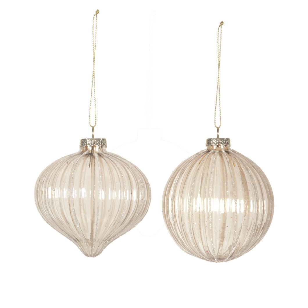 Ribbed Ornament