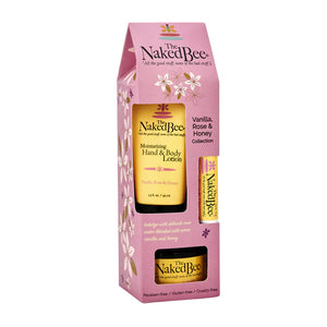 Naked Bee Classic Vanilla, Rose & Honey Gift Collection