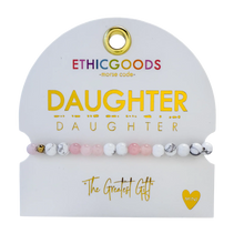 Load image into Gallery viewer, MINI Morse Code Bracelet | Daughter, Pink
