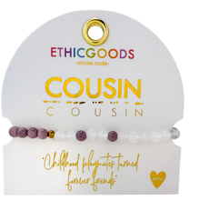Load image into Gallery viewer, MINI Morse Code Bracelet | COUSIN, Lilac
