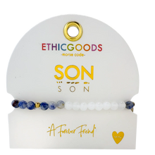 Load image into Gallery viewer, MINI Morse Code Bracelet | SON, Lapis
