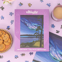 Load image into Gallery viewer, Northern Camping | 1000-Piece Puzzle for Adults | Designed in Canada by Kelsey Voss
