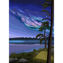 Load image into Gallery viewer, Northern Camping | 1000-Piece Puzzle for Adults | Designed in Canada by Kelsey Voss

