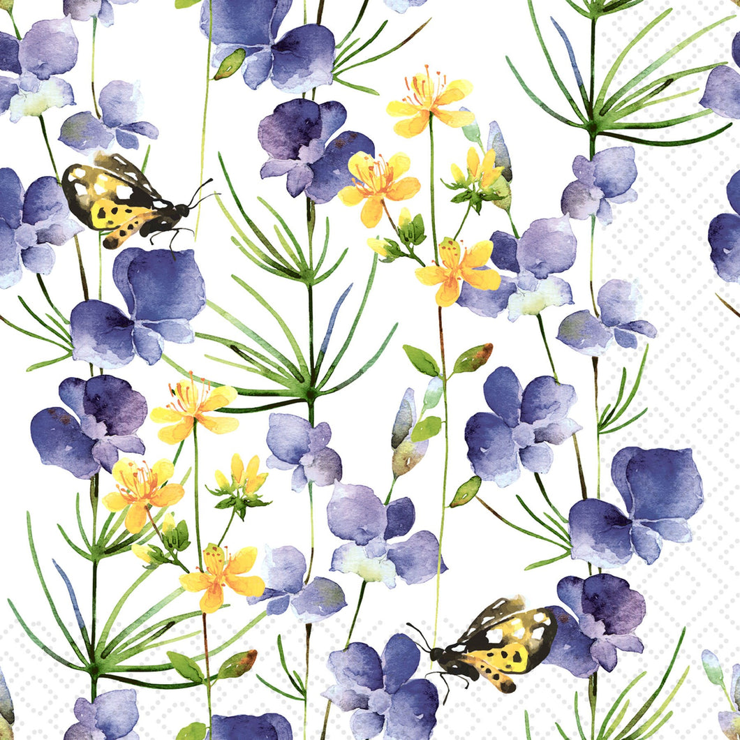 Blue Blossoms Lunch Napkin