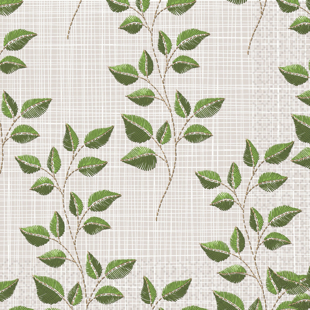 Fall Embroidery Cocktail Napkin