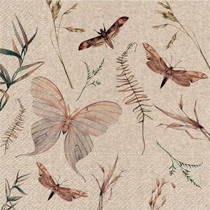 Natural Butterflies Lunch Napkin