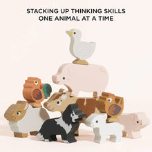 Load image into Gallery viewer, Le Toy Van: Farmyard Stacking Animals &amp; Bag
