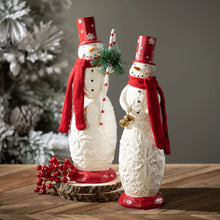 Load image into Gallery viewer, Snowflake Wishes Snowman Decor
