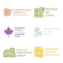 Load image into Gallery viewer, The Six in the Sun | 500-Piece Puzzle for Adults | Designed in Canada by Nicolle Lalonde

