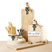 Load image into Gallery viewer, Bow Ceramic Bowls With Wood Base
