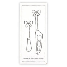 Load image into Gallery viewer, Gun Metal Bow Charcuterie Essentials Cheese Knives - Set of 2
