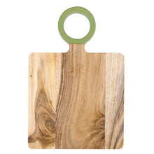 Load image into Gallery viewer, Wood Board with Enamel Handle, Dark Sage
