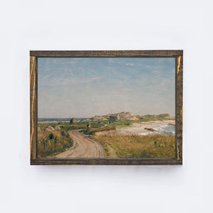 Rhode Island Vintage Inspired Art, 12 x 9"