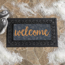 Load image into Gallery viewer, Grateful Gatherings Welcome Flocked Coir Sassafras
