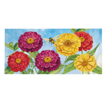 Load image into Gallery viewer, Multicolor Zinnias &amp; Bees Sassafras Insert
