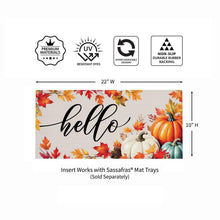 Load image into Gallery viewer, Hello Fall Pumpkin &amp; Leaves Sassafras Insert
