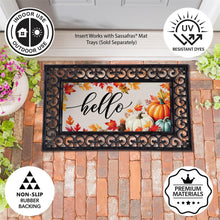 Load image into Gallery viewer, Hello Fall Pumpkin &amp; Leaves Sassafras Insert
