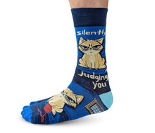 Load image into Gallery viewer, Silently Judging You Mens Socks
