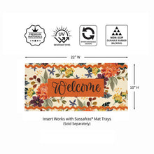 Load image into Gallery viewer, Fall Floral Welcome Sassafras Insert
