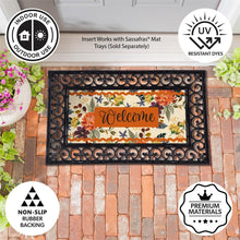 Load image into Gallery viewer, Fall Floral Welcome Sassafras Insert
