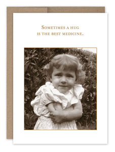 Hug Best Medicine Get Well Card