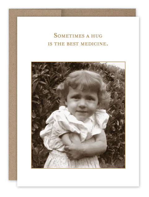 Hug Best Medicine Get Well Card