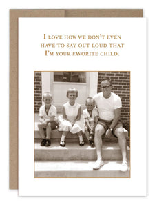 Favorite Child Birthday Card