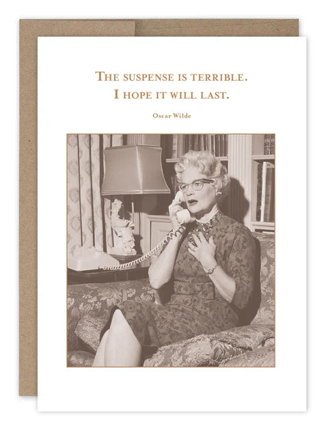 Suspense Birthday Card