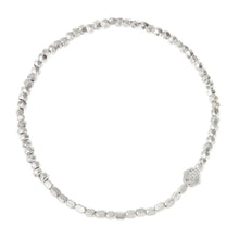 Load image into Gallery viewer, Mini Metal Stacking Bracelet, Silver
