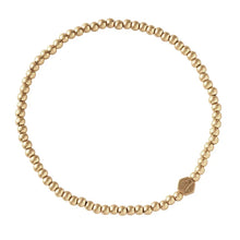 Load image into Gallery viewer, Mini Metal Stacking Bracelet, Ball Beads- Gold
