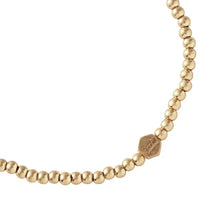 Load image into Gallery viewer, Mini Metal Stacking Bracelet, Ball Beads- Gold
