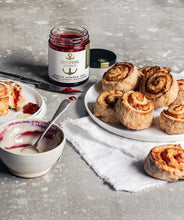 Load image into Gallery viewer, Salt Spring Kitchen Winter Wonderjam Strawberry, Cranberry, Orange &amp; Bourbon
