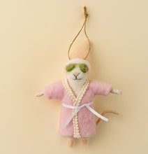 Load image into Gallery viewer, Spa Day Sloan Felt Mouse Ornament
