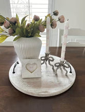 Load image into Gallery viewer, Silver Bowed Candle Holders
