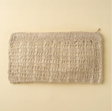 Load image into Gallery viewer, Crocheted Jute Pouch, Bleached
