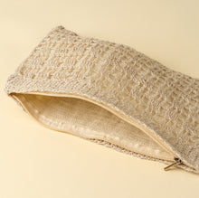 Load image into Gallery viewer, Crocheted Jute Pouch, Bleached
