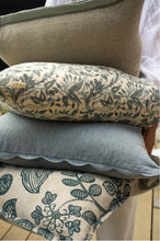 Load image into Gallery viewer, Scalloped Edge Pillow, Slate Blue
