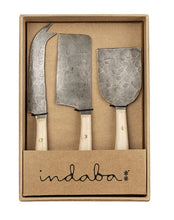 Load image into Gallery viewer, Hand Forged Cheese Knives Set 3
